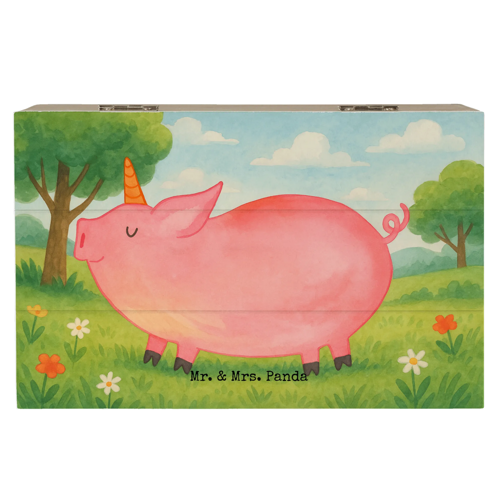 Skrzynia drewniana jednorożec świnia Design Schatulle, Aufbewahrungsbox, Erinnerungskiste, Geschenkbox, XXL, Dekokiste, Schatzkiste, Geschenkdose, Holzkiste, Kiste, Truhe, Erinnerungsbox, Einhorn, Einhörner, Einhorn Deko, Unicorn, geschenk, english, funny, Piggy, witzig. lustig, Schweinhorn, Schwein, Bauer, Pig, Party, englisch, Spaß, Spruch