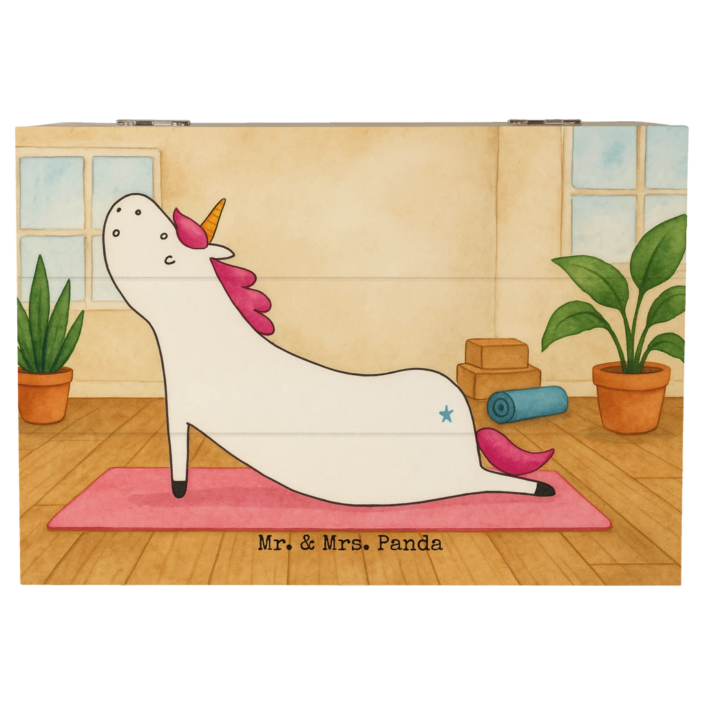 Holzkiste Einhorn Yoga Design Schatulle, Erinnerungsbox, Truhe, Schatzkiste, Geschenkdose, Erinnerungskiste, Kiste, Aufbewahrungsbox, Dekokiste, XXL, Holzkiste, Geschenkbox, Einhorn, Einhörner, Einhorn Deko, Unicorn, Achtsamkeit, Namaste, Joga, Yoga, süß, Yogamatte, lustig, Sport, Entspannung, witzig