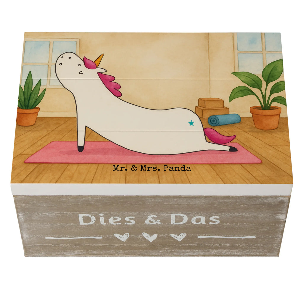Holzkiste Einhorn Yoga Design Schatulle, Erinnerungsbox, Truhe, Schatzkiste, Geschenkdose, Erinnerungskiste, Kiste, Aufbewahrungsbox, Dekokiste, XXL, Holzkiste, Geschenkbox, Einhorn, Einhörner, Einhorn Deko, Unicorn, Achtsamkeit, Namaste, Joga, Yoga, süß, Yogamatte, lustig, Sport, Entspannung, witzig