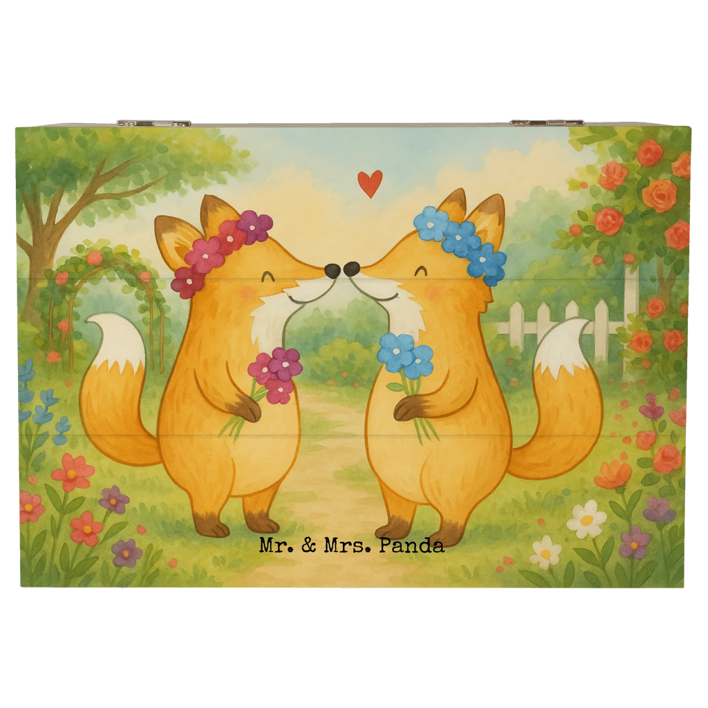 Holzkiste Füchse Lesbian Pride Design Schatulle, Erinnerungskiste, Dekokiste, Kiste, Schatzkiste, Geschenkdose, Geschenkbox, XXL, Truhe, Aufbewahrungsbox, Holzkiste, Erinnerungsbox, Hochzeit, Hochzeitsgeschenk, Ehe, Hochzeitsfeier, Trauung, Trauungsgeschenk, Hochzeitskarte, Verlobungsfeier, Verlobungsgeschenk, Hochzeitsgeschenkideen, Hochzeitsgeschenke für Brautpaar