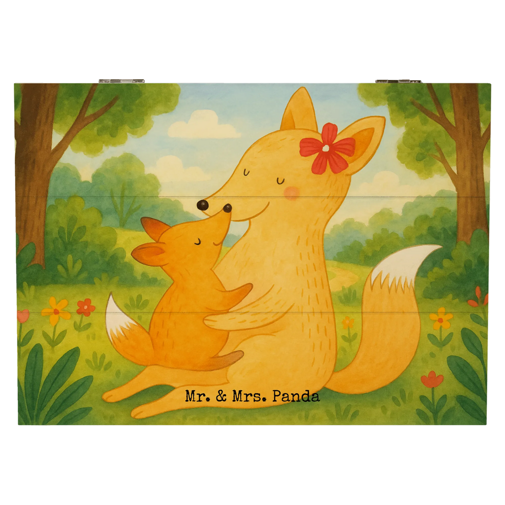 Holzkiste Fuchs Mama Design Aufbewahrungsbox, Holzkiste, Erinnerungskiste, Schatulle, Schatzkiste, Kiste, Geschenkdose, Geschenkbox, Truhe, XXL, Erinnerungsbox, Dekokiste, Familie, Vatertag, Muttertag, Bruder, Schwester, Mama, Papa, Oma, Opa, Geschenk, Mutter, Tochter, Lieblingstochter, Beste Tochter