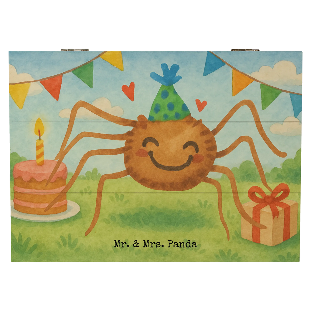 Holzkiste Spinne Agathe Party Design Dekokiste, Erinnerungskiste, Kiste, Geschenkdose, Erinnerungsbox, Schatulle, Geschenkbox, Aufbewahrungsbox, Schatzkiste, Truhe, XXL, Holzkiste, Spinne Agathe, Spinne, Agathe, Videos, Merchandise, Motivation, Glück, Wunder, Selbstliebe