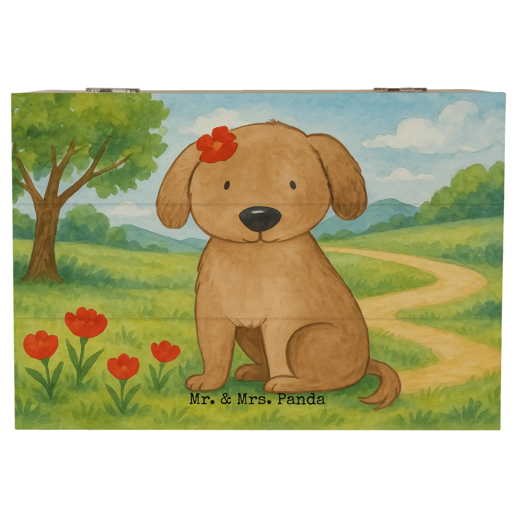 Skrzynia drewniana pies Dama Design Erinnerungsbox, Erinnerungskiste, Geschenkbox, Geschenkdose, Schatzkiste, Truhe, XXL, Kiste, Schatulle, Aufbewahrungsbox, Holzkiste, Dekokiste, Hund, Hundemotiv, Haustier, Hunderasse, Tierliebhaber, Hundebesitzer, Sprüche, Hundeglück, Hunde, Liebe, Hundeliebe, Frauchen