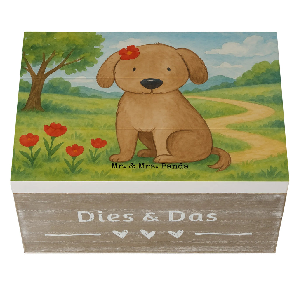 Skrzynia drewniana pies Dama Design Erinnerungsbox, Erinnerungskiste, Geschenkbox, Geschenkdose, Schatzkiste, Truhe, XXL, Kiste, Schatulle, Aufbewahrungsbox, Holzkiste, Dekokiste, Hund, Hundemotiv, Haustier, Hunderasse, Tierliebhaber, Hundebesitzer, Sprüche, Hundeglück, Hunde, Liebe, Hundeliebe, Frauchen