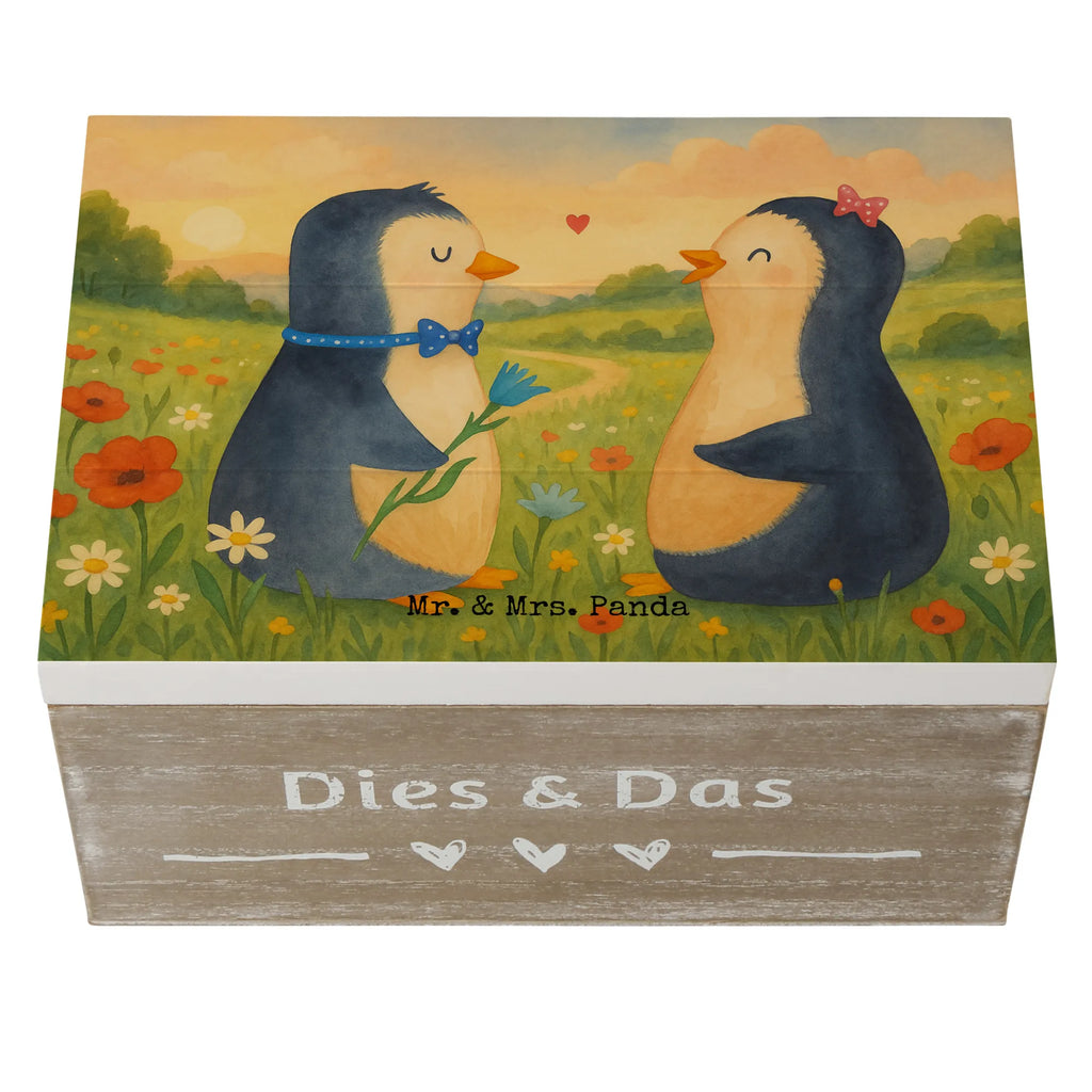 Skrzynia drewniana Pingwin para Design Geschenkdose, Truhe, Geschenkbox, XXL, Dekokiste, Schatulle, Schatzkiste, Aufbewahrungsbox, Kiste, Holzkiste, Erinnerungskiste, Erinnerungsbox, Pinguin, große Liebe, Liebesbeweis, Liebe, Hochzeitstag, Traumpaar, Hochzeit, Liebesgeschenk, Liebespaar, Hochzeitsgeschenk, Pinguine, Jahrestag, Verlobung