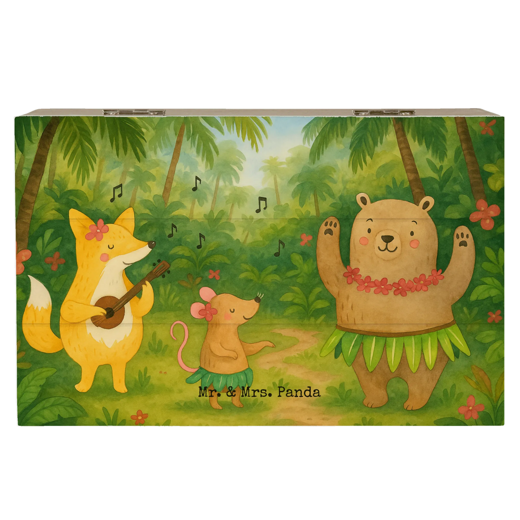 Holzkiste Waldtiere Aloha Design Kiste, Schatulle, Erinnerungskiste, Aufbewahrungsbox, Dekokiste, Schatzkiste, XXL, Holzkiste, Erinnerungsbox, Geschenkbox, Truhe, Geschenkdose, Tiermotive, Gute Laune, lustige Sprüche, Tiere, Igel, Tanzen, Aloha, Waldtiere, Bär, Wald, Hase, Leben, Musik, Lachen