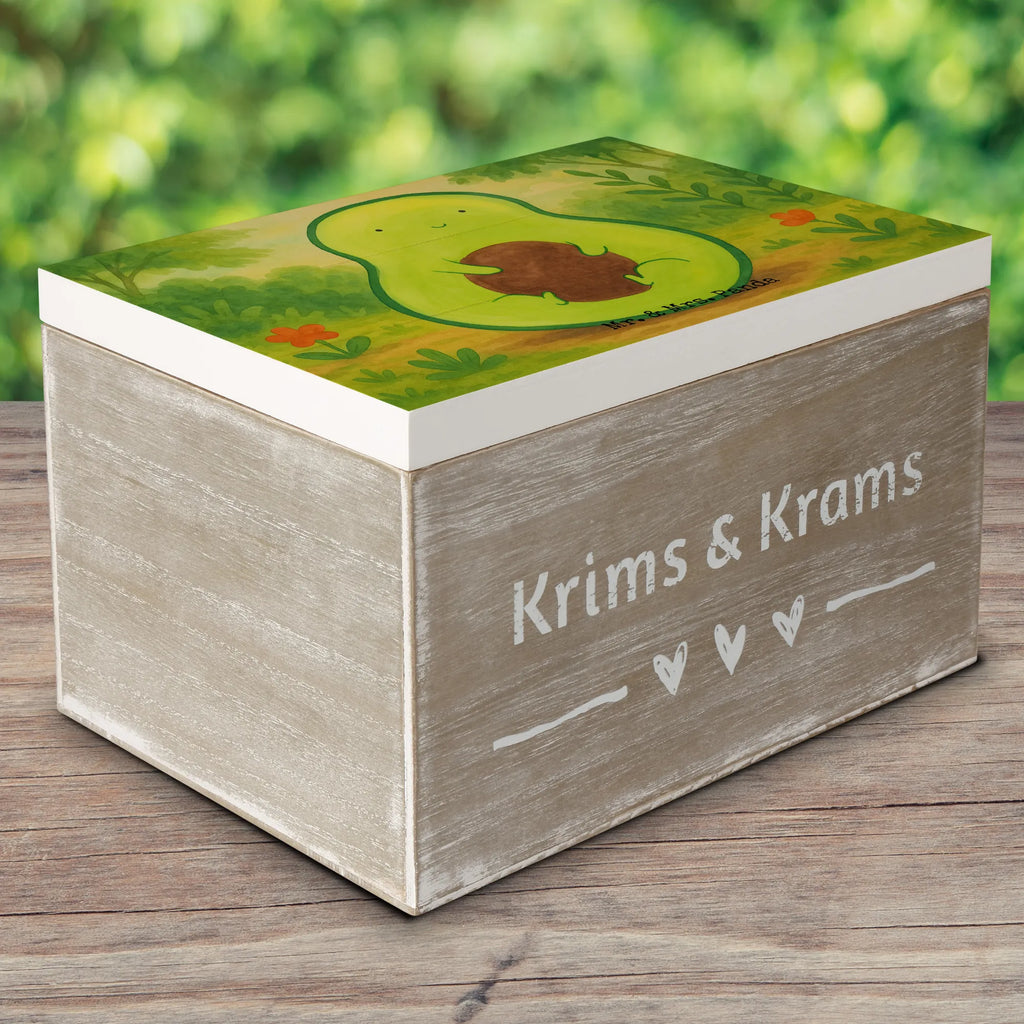 Holzkiste Avocado Kern Design Schatzkiste, Kiste, Schatulle, Geschenkbox, Erinnerungsbox, Truhe, Geschenkdose, Dekokiste, Aufbewahrungsbox, XXL, Holzkiste, Erinnerungskiste, Avocado, Veggie, Vegan, Gesund, Pflanze, Spruch Leben, Avokado, Avocadokern, Kern