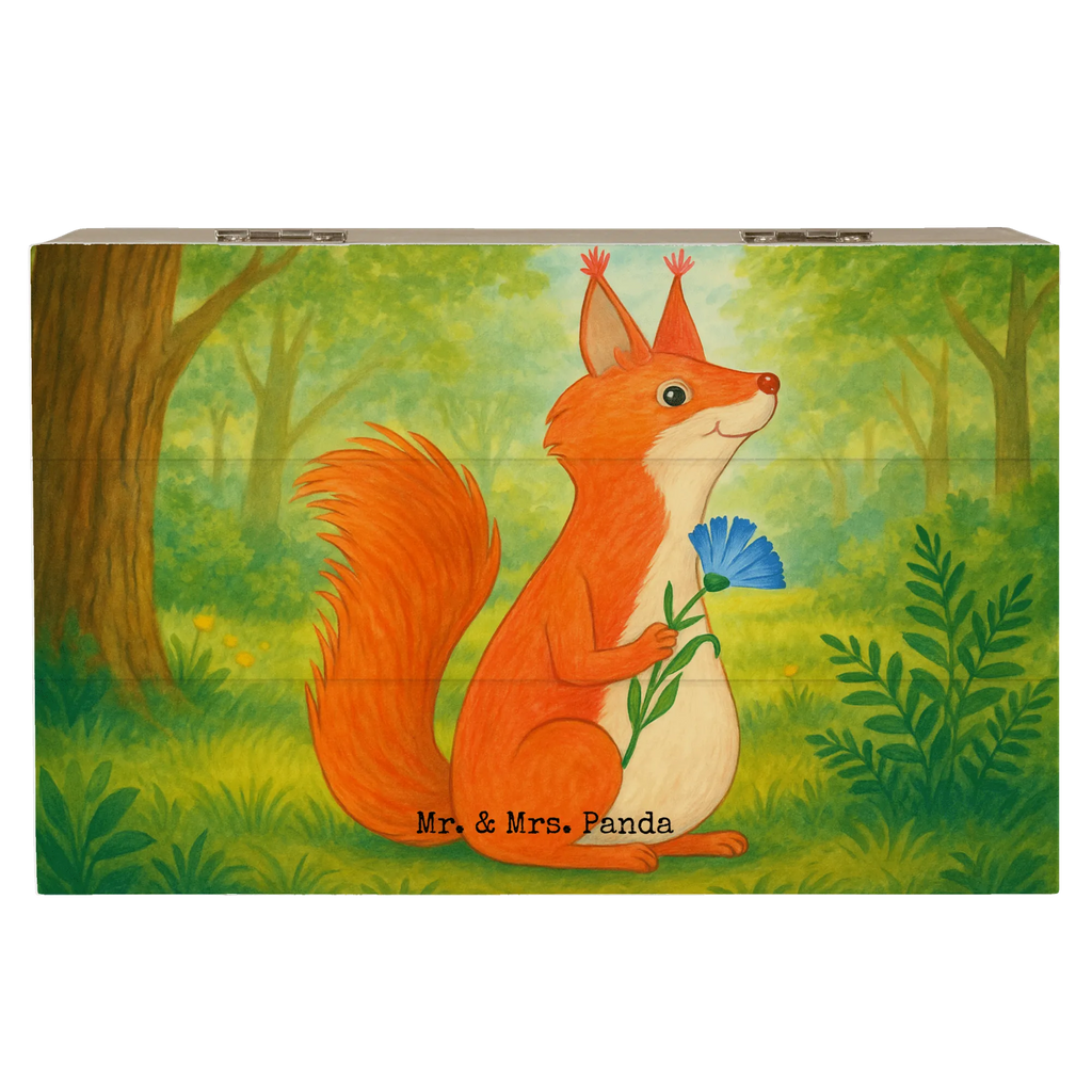 Holzkiste Eichhörnchen Blume Design Schatzkiste, Erinnerungsbox, XXL, Schatulle, Geschenkbox, Kiste, Holzkiste, Truhe, Dekokiste, Erinnerungskiste, Geschenkdose, Aufbewahrungsbox, Tiermotive, Gute Laune, lustige Sprüche, Tiere, Spaß, Eichhorn, Lachen, Eichhörnchen, Spruch positiv, Spruch Deko, Motivation Sprüche, Motivation Bilder, glücklich Spruch