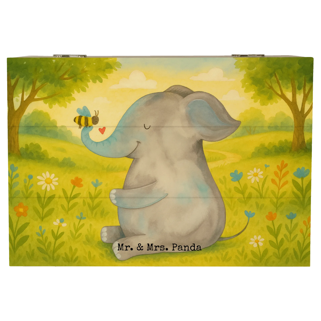 Holzkiste Elefant Biene Design Schatulle, Erinnerungsbox, Truhe, Holzkiste, Aufbewahrungsbox, Erinnerungskiste, Kiste, Dekokiste, XXL, Geschenkdose, Schatzkiste, Geschenkbox, Tiermotive, Gute Laune, lustige Sprüche, Tiere, Jahrestag, Heiratsantrag, Hochzeitsgeschenk, Elefant, Liebesgeschenk, Liebesbeweis, Biene, Liebe, Liebesspruch
