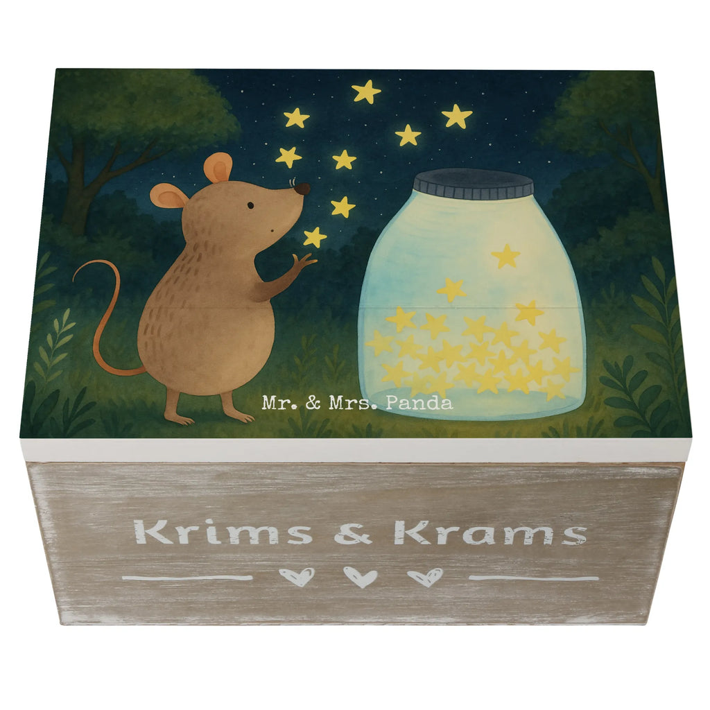 Skrzynia drewniana mysz Gwiazdy Design Geschenkbox, Aufbewahrungsbox, Schatzkiste, XXL, Geschenkdose, Dekokiste, Erinnerungskiste, Truhe, Holzkiste, Kiste, Schatulle, Erinnerungsbox, Tiermotive, Gute Laune, lustige Sprüche, Tiere, Taufgeschenk, Geburtstag, Schwangerschaft, Wunsch, Träume, Hoffnung, Kindergeburtstag, erstes Kind, Kind, Maus, Sterne, Taufe, Geburt
