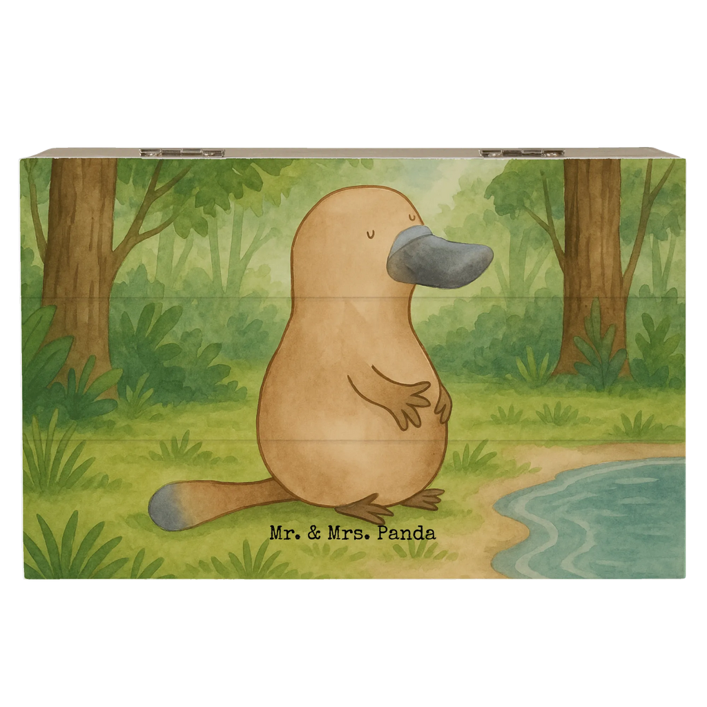 Holzkiste Schnabeltier Mut Design XXL, Geschenkdose, Erinnerungsbox, Geschenkbox, Aufbewahrungsbox, Kiste, Schatzkiste, Erinnerungskiste, Dekokiste, Schatulle, Truhe, Holzkiste, Meerestiere, Meer, Urlaub, Mut, Training, Raodtrip, Weltreise, Neustart, Motivation, Büro, mutig, Arbeit, Neuanfang, Schnabeltiere, Lebensweisheit, Schnabeltier