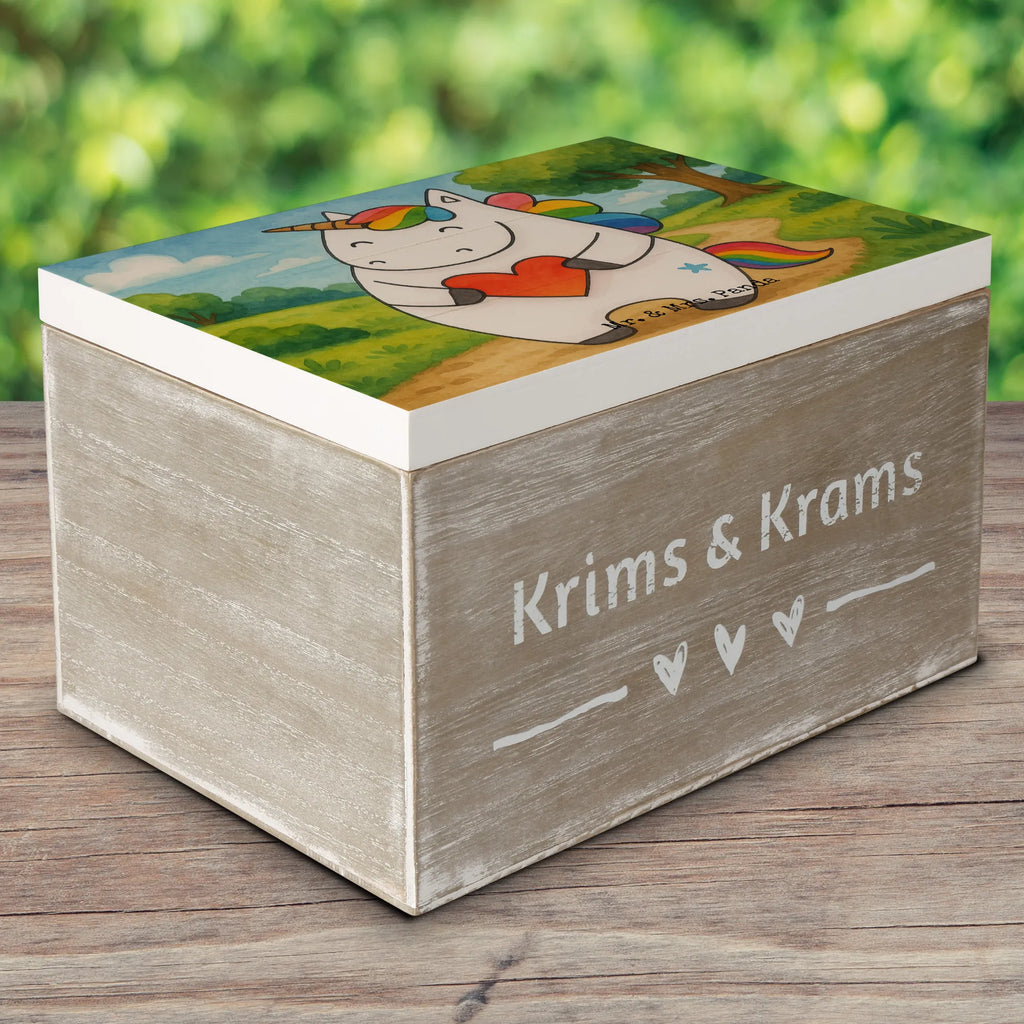 Skrzynia drewniana Jednorożec serce Design Truhe, Aufbewahrungsbox, Schatzkiste, Erinnerungskiste, Geschenkbox, Kiste, XXL, Erinnerungsbox, Holzkiste, Dekokiste, Schatulle, Geschenkdose, Einhorn, Einhörner, Einhorn Deko, Unicorn, schlimm, Freundin, anders, Herz, witzig, böse, lustig, bunt