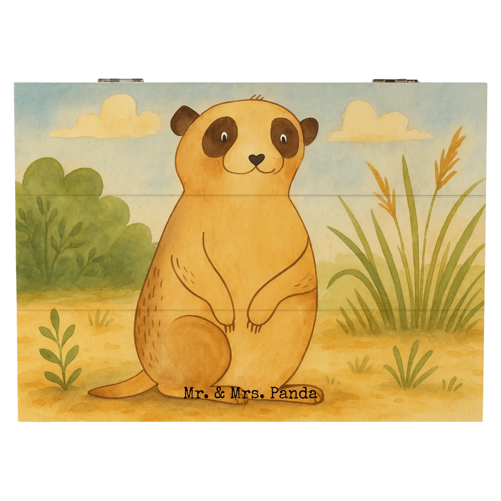 Skrzynia drewniana Surikatka Design Geschenkbox, Dekokiste, Schatzkiste, XXL, Erinnerungskiste, Erinnerungsbox, Aufbewahrungsbox, Schatulle, Truhe, Holzkiste, Geschenkdose, Kiste, Afrika, Wildtiere, Weltreise, Spruch, Afrikareise, Reisen, Roadtrip, Traveling, Erdmännchen