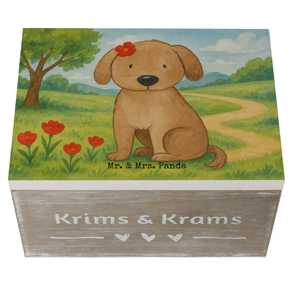 Skrzynia drewniana pies Dama Design Erinnerungsbox, Erinnerungskiste, Geschenkbox, Geschenkdose, Schatzkiste, Truhe, XXL, Kiste, Schatulle, Aufbewahrungsbox, Holzkiste, Dekokiste, Hund, Hundemotiv, Haustier, Hunderasse, Tierliebhaber, Hundebesitzer, Sprüche, Hundeglück, Hunde, Liebe, Hundeliebe, Frauchen