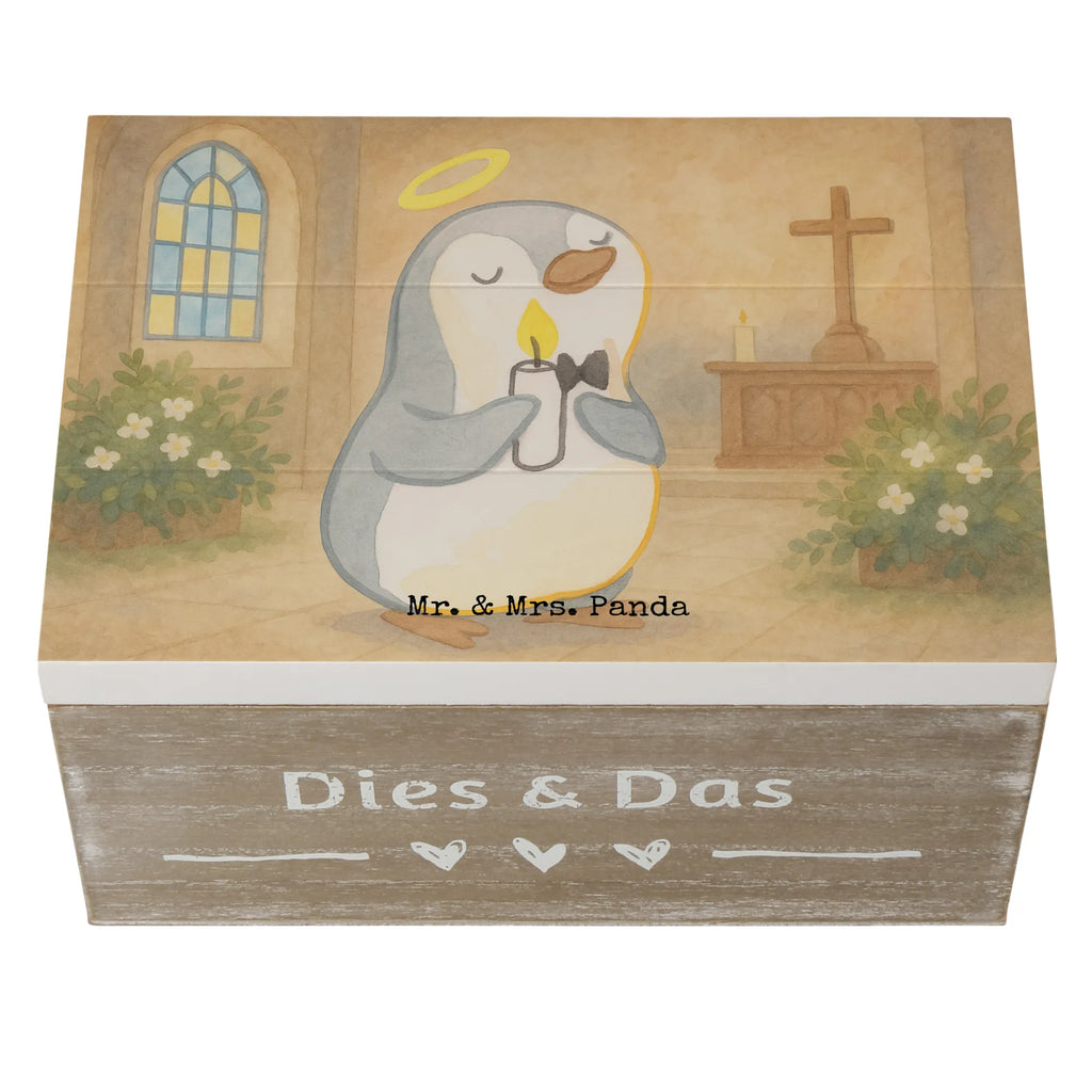 Wooden chest penguin communion Design Erinnerungskiste, Geschenkbox, Holzkiste, Schatulle, Schatzkiste, Dekokiste, Aufbewahrungsbox, Erinnerungsbox, Kiste, XXL, Truhe, Geschenkdose, Konfirmation, Kommunion, Jugendweihe, Konfirmation Geschenk, Kommunion Dankeschön, Glauben, Kommunion Geschenk, Sonnenschein