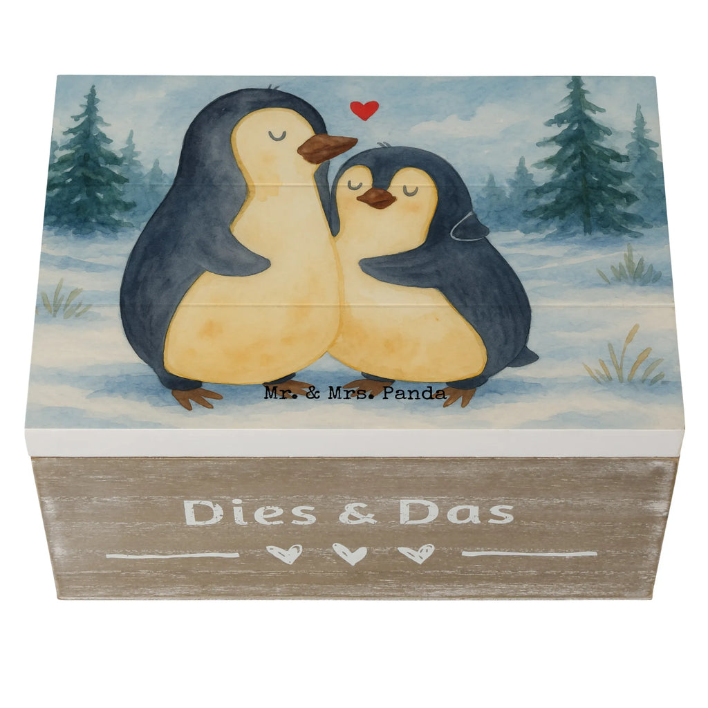 Skrzynia drewniana Pingwin przytulać Design Erinnerungsbox, Schatzkiste, Truhe, Geschenkdose, Geschenkbox, Dekokiste, Holzkiste, Kiste, Schatulle, XXL, Erinnerungskiste, Aufbewahrungsbox, Pinguin, Liebespaar, Hochzeitstag, Verlobung, Hochzeitsgeschenk, Liebe, Liebesbeweis, Liebesgeschenk, Jahrestag, Hochzeit