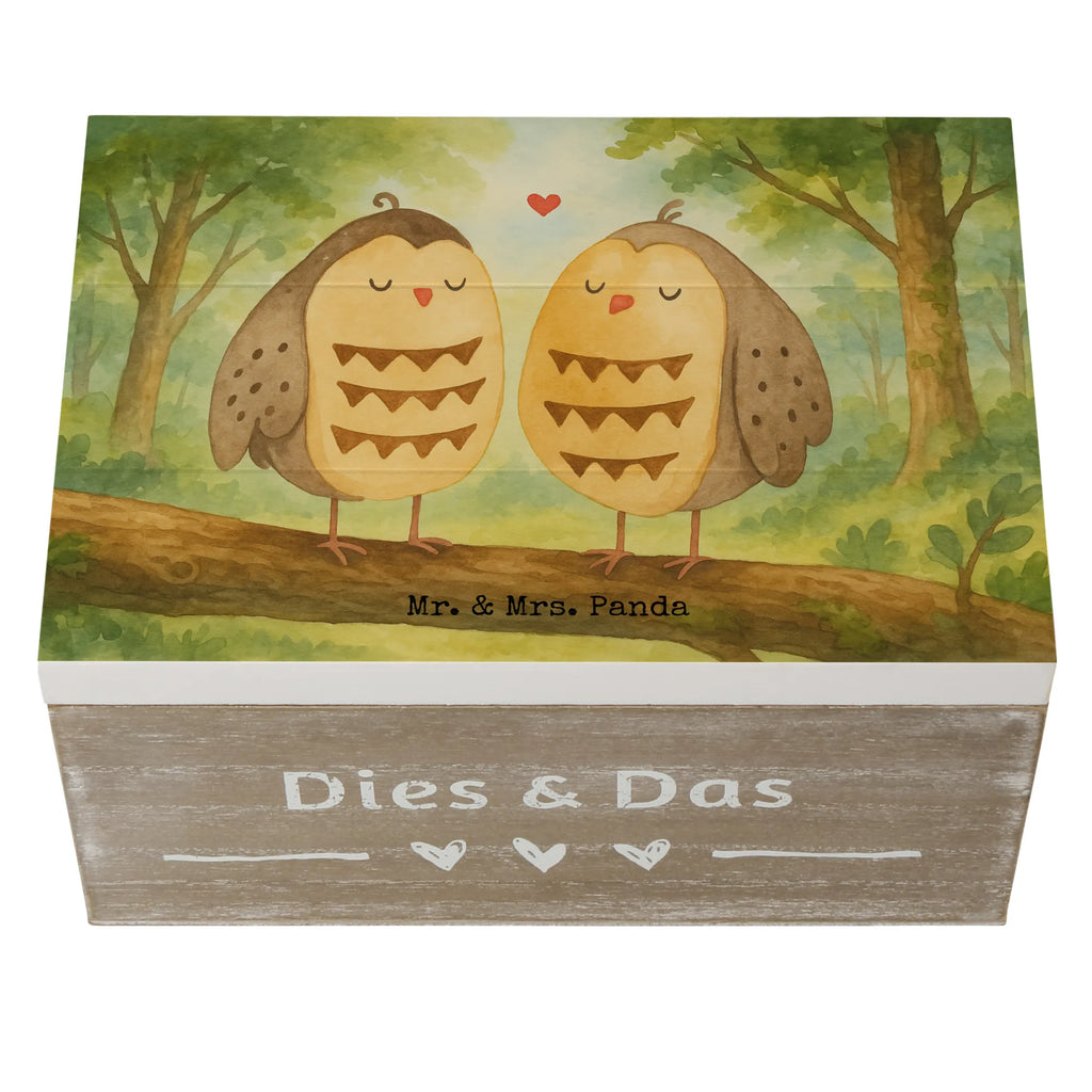 Holzkiste Eulen Liebe Design Erinnerungsbox, Geschenkbox, Kiste, Holzkiste, Schatulle, Truhe, XXL, Aufbewahrungsbox, Erinnerungskiste, Schatzkiste, Geschenkdose, Dekokiste, Eule, All you need is love, Hochzeit Spruch, Liebe, Owl, Freund, Wortspiel lustig, Eule Deko, Freundin Geschenk, Liebe Spruch