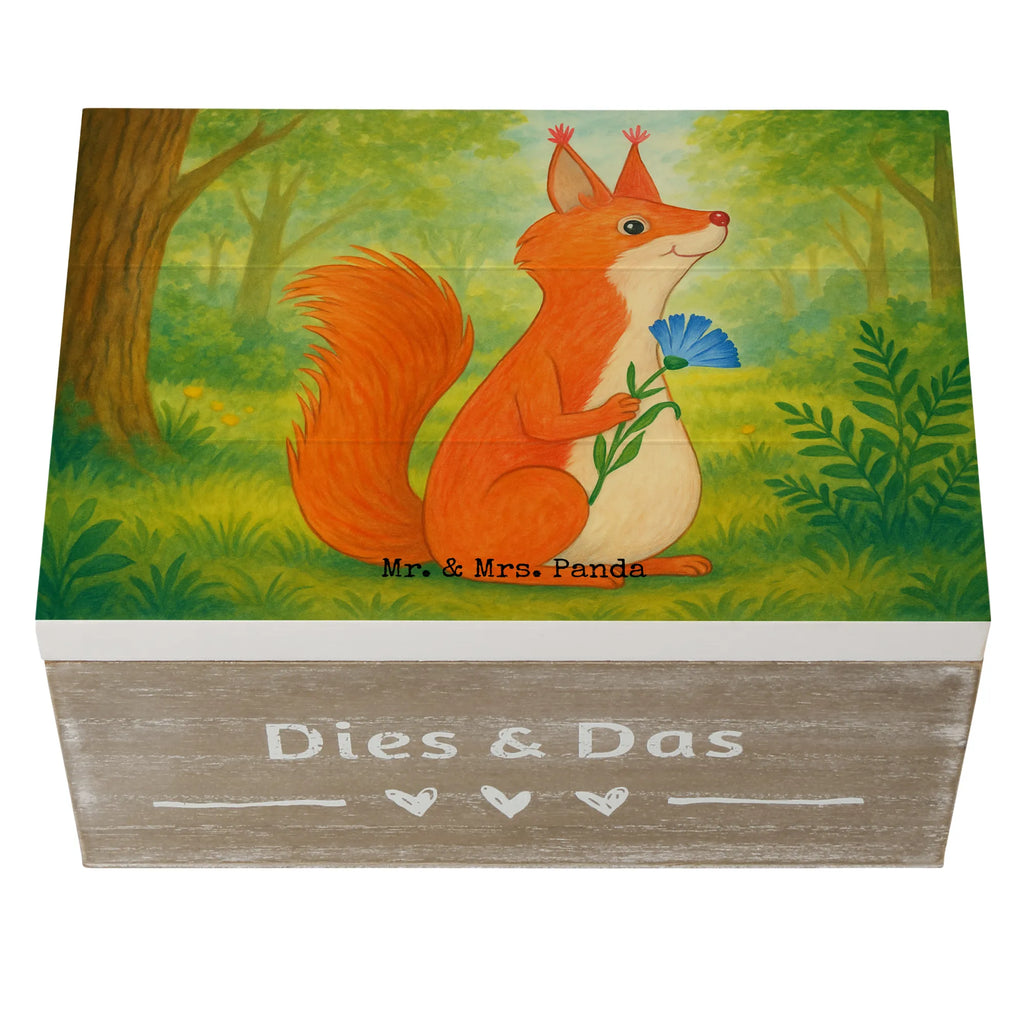 Holzkiste Eichhörnchen Blume Design Schatzkiste, Erinnerungsbox, XXL, Schatulle, Geschenkbox, Kiste, Holzkiste, Truhe, Dekokiste, Erinnerungskiste, Geschenkdose, Aufbewahrungsbox, Tiermotive, Gute Laune, lustige Sprüche, Tiere, Spaß, Eichhorn, Lachen, Eichhörnchen, Spruch positiv, Spruch Deko, Motivation Sprüche, Motivation Bilder, glücklich Spruch