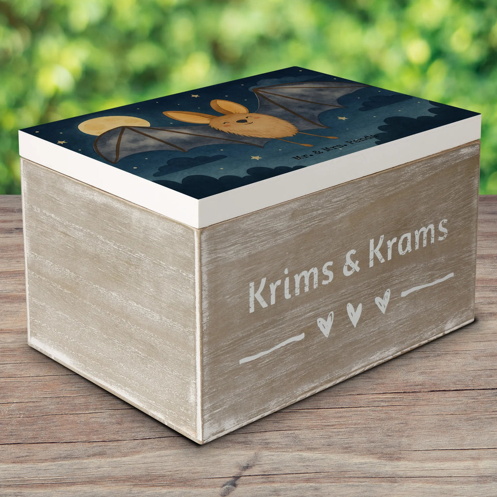 Holzkiste Fledermaus Flügel Design Schatulle, Holzkiste, Erinnerungsbox, Geschenkdose, Dekokiste, Erinnerungskiste, Schatzkiste, Kiste, Truhe, Geschenkbox, XXL, Aufbewahrungsbox, Tiermotive, Gute Laune, lustige Sprüche, Tiere