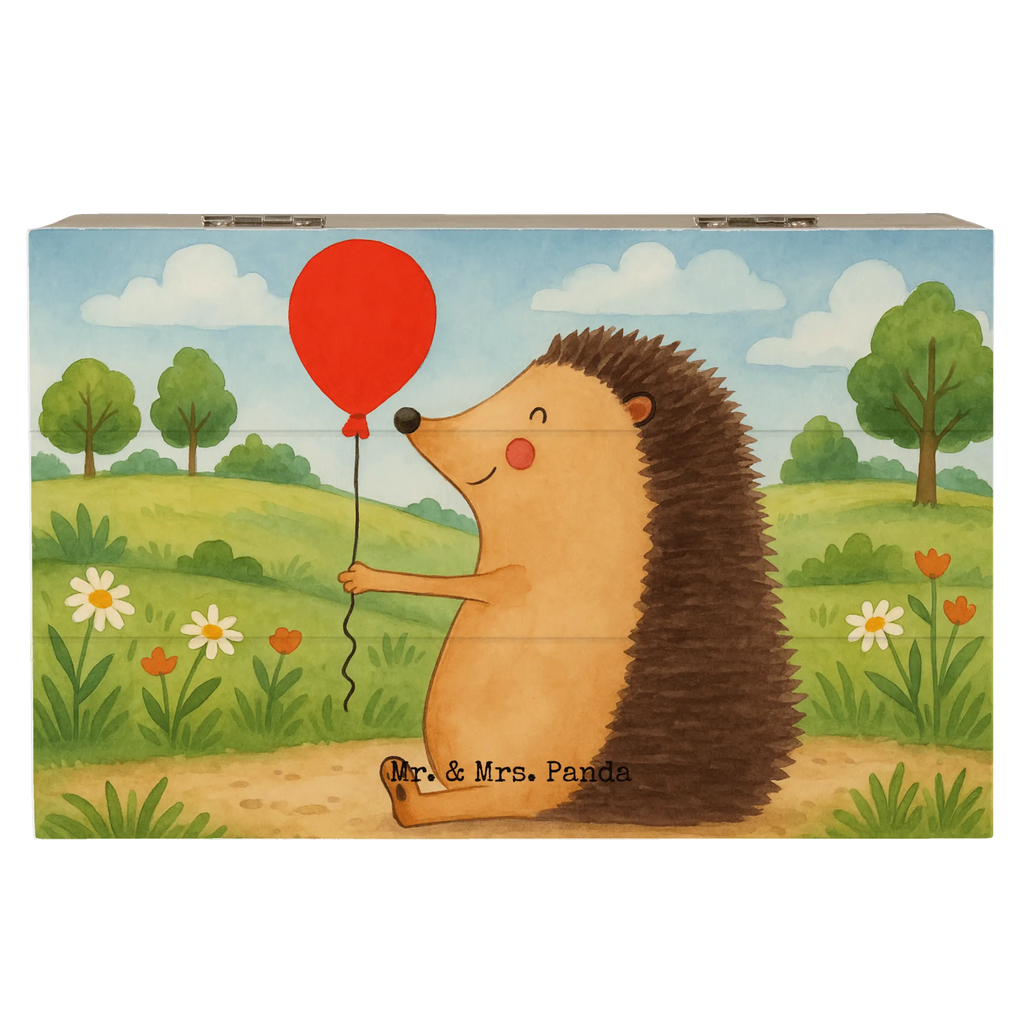 Holzkiste Igel Luftballon Design Dekokiste, Holzkiste, Kiste, Schatulle, Aufbewahrungsbox, Erinnerungsbox, XXL, Geschenkdose, Schatzkiste, Truhe, Erinnerungskiste, Geschenkbox, Tiermotive, Gute Laune, lustige Sprüche, Tiere, Igel, Glückwunsch, Herzlichen Glückwunsch, Ballon, Geburtstag, Geburtstagskind, Happy Birthday
