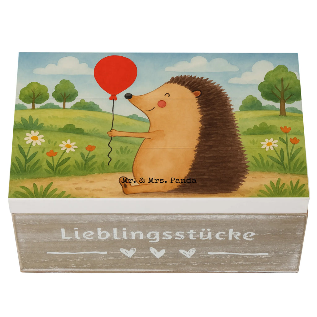 Holzkiste Igel Luftballon Design Dekokiste, Holzkiste, Kiste, Schatulle, Aufbewahrungsbox, Erinnerungsbox, XXL, Geschenkdose, Schatzkiste, Truhe, Erinnerungskiste, Geschenkbox, Tiermotive, Gute Laune, lustige Sprüche, Tiere, Igel, Glückwunsch, Herzlichen Glückwunsch, Ballon, Geburtstag, Geburtstagskind, Happy Birthday