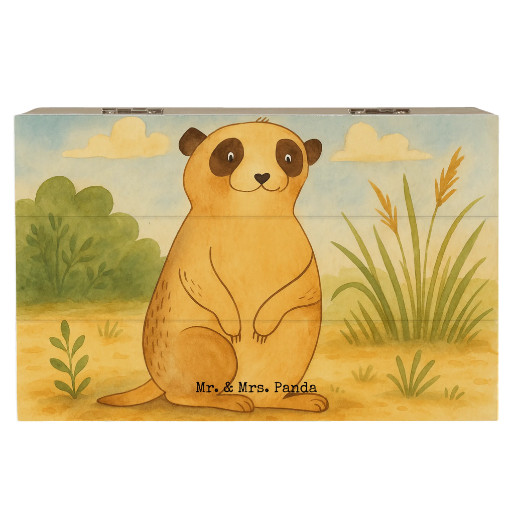 Skrzynia drewniana Surikatka Design Geschenkbox, Dekokiste, Schatzkiste, XXL, Erinnerungskiste, Erinnerungsbox, Aufbewahrungsbox, Schatulle, Truhe, Holzkiste, Geschenkdose, Kiste, Afrika, Wildtiere, Weltreise, Spruch, Afrikareise, Reisen, Roadtrip, Traveling, Erdmännchen