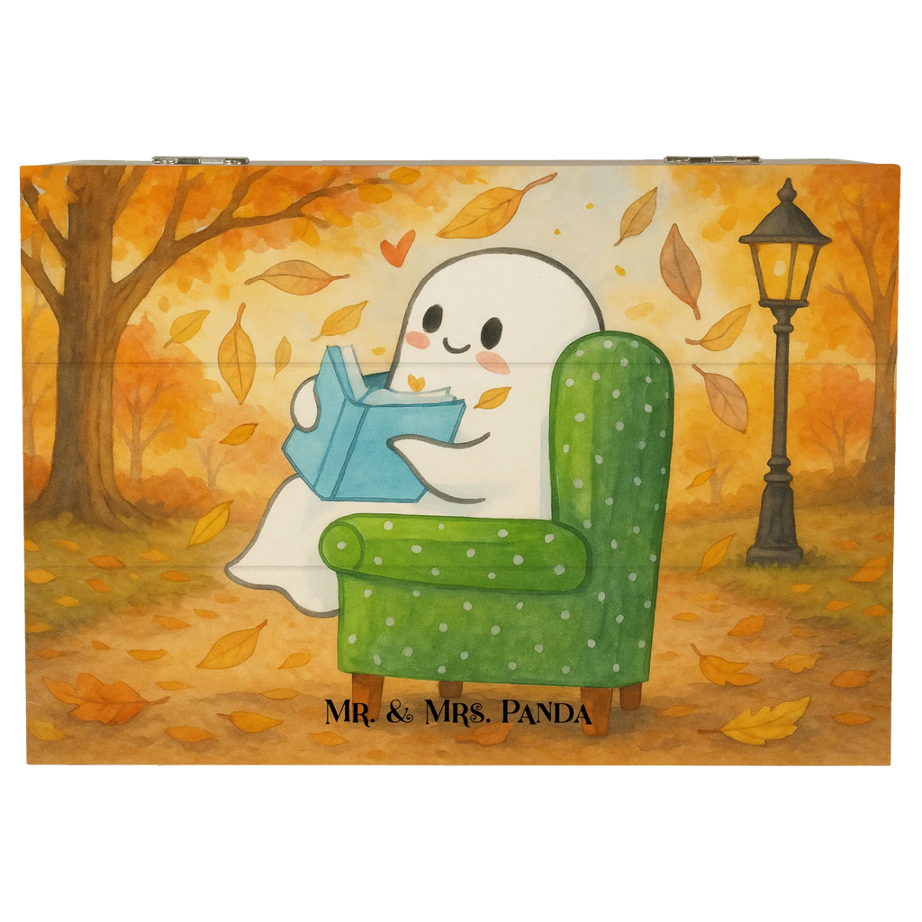 Skrzynia drewniana duch książka Design Holzkiste, Kiste, Schatzkiste, Truhe, Schatulle, XXL, Erinnerungsbox, Erinnerungskiste, Dekokiste, Aufbewahrungsbox, Geschenkbox, Geschenkdose, Halloween, Deko, Martinssingen, Dekoration, Geschenke, Schenken, Gespenst, Buch, Herbst, gemütlich