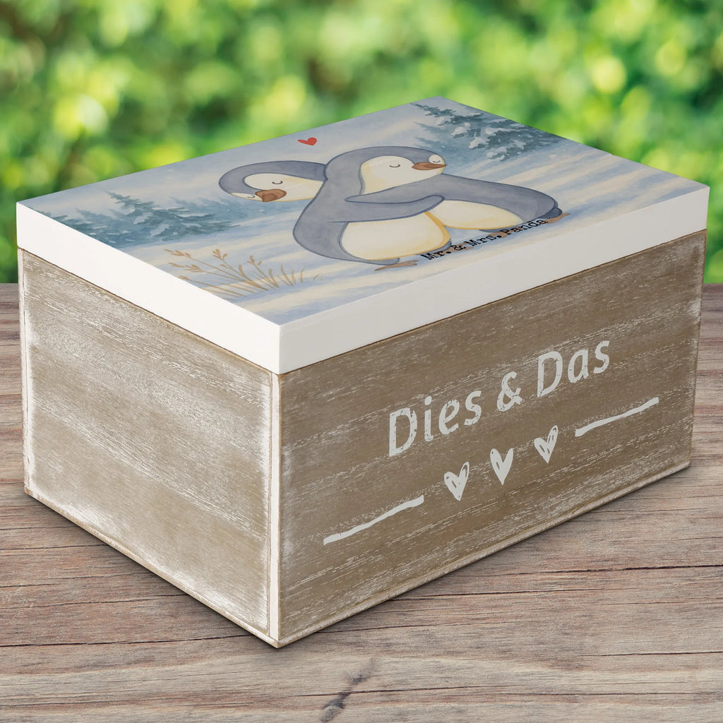 Holzkiste Pinguine Kuscheln Design Truhe, Holzkiste, Kiste, Geschenkdose, Aufbewahrungsbox, Erinnerungskiste, Schatulle, Schatzkiste, Geschenkbox, Dekokiste, XXL, Erinnerungsbox, Liebe, Partner, Freund, Freundin, Ehemann, Ehefrau, Heiraten, Verlobung, Heiratsantrag, Liebesgeschenk, Jahrestag, Hocheitstag, Valentinstag, Geschenk für Frauen, für Ehemann, Liebesbeweis, Geschenk für Partner, Hochzeitstag, für Männer, Mitbringsel, Geschenk für Freundin