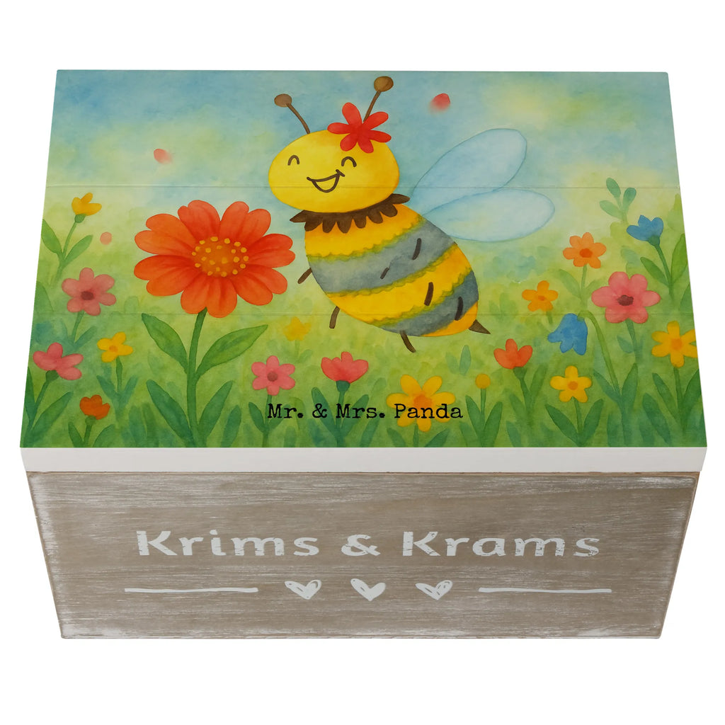 Holzkiste Biene Blume Design Geschenkdose, Schatzkiste, Erinnerungskiste, Kiste, Dekokiste, XXL, Schatulle, Holzkiste, Aufbewahrungsbox, Geschenkbox, Truhe, Erinnerungsbox, Biene, Wespe, Hummel