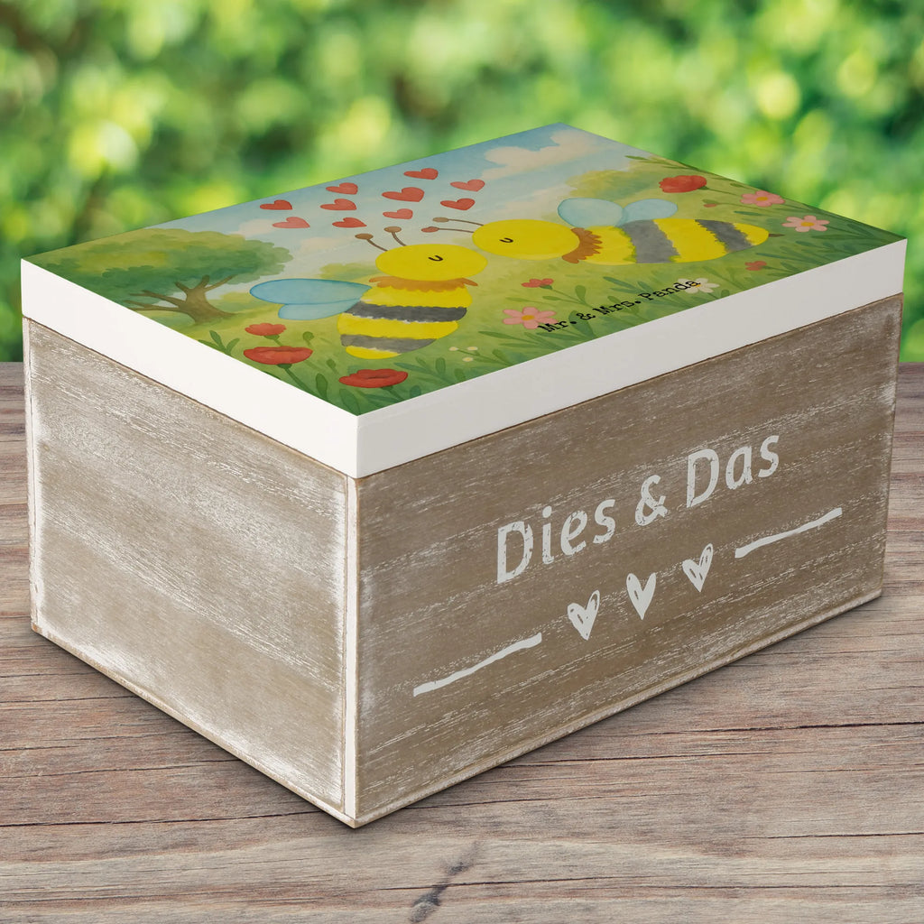 Holzkiste Biene Liebe Design Truhe, Schatulle, Erinnerungskiste, Geschenkbox, Holzkiste, Aufbewahrungsbox, Dekokiste, Erinnerungsbox, Schatzkiste, Kiste, XXL, Geschenkdose, Biene, Wespe, Hummel