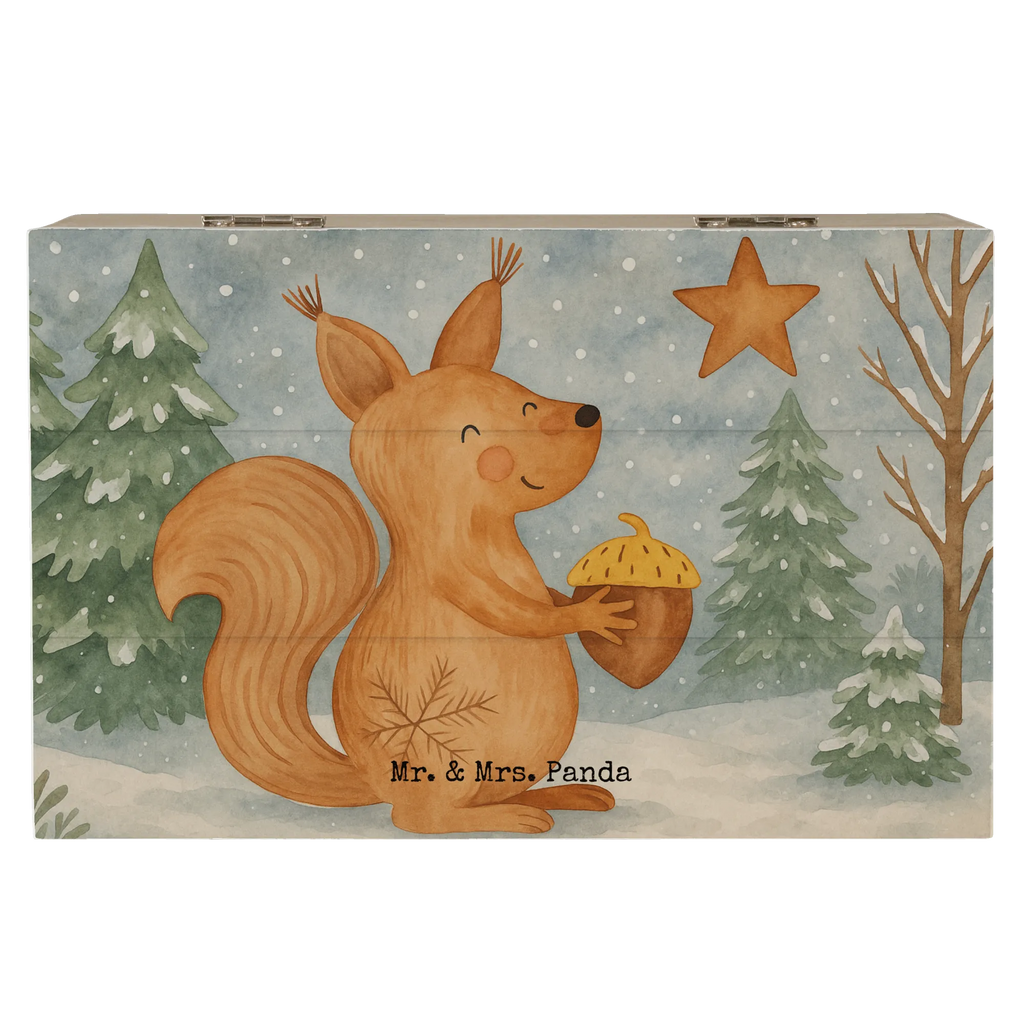 Holzkiste Eichhörnchen Weihnachten Design Geschenkbox, Erinnerungskiste, XXL, Schatulle, Geschenkdose, Aufbewahrungsbox, Holzkiste, Dekokiste, Erinnerungsbox, Schatzkiste, Truhe, Kiste, Winter, Weihnachten, Weihnachtsdeko, Nikolaus, Advent, Heiligabend, Wintermotiv, Weihnachtsgruß, Neujahr, Vogel, Weihnachtsmotiv, Frohes neues Jahr, Guten Rutsch, Frohe Weihnachten
