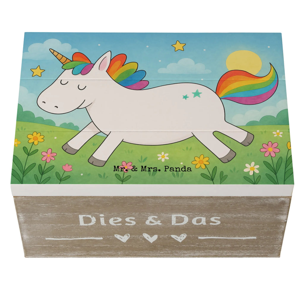 Holzkiste Einhorn Happy Design XXL, Kiste, Aufbewahrungsbox, Truhe, Geschenkdose, Erinnerungskiste, Holzkiste, Dekokiste, Schatulle, Erinnerungsbox, Geschenkbox, Schatzkiste, Einhorn, Einhörner, Einhorn Deko, Unicorn, Spaß, spannend, glücklich, Lachen, Lebensfreude, witzig, fröhlich, Freude, Lächeln