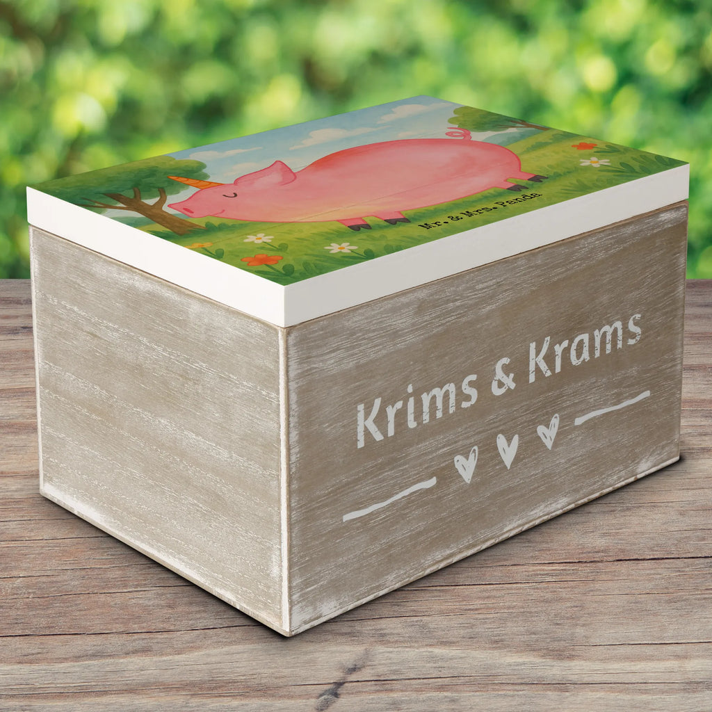 Skrzynia drewniana jednorożec świnia Design Schatulle, Aufbewahrungsbox, Erinnerungskiste, Geschenkbox, XXL, Dekokiste, Schatzkiste, Geschenkdose, Holzkiste, Kiste, Truhe, Erinnerungsbox, Einhorn, Einhörner, Einhorn Deko, Unicorn, geschenk, english, funny, Piggy, witzig. lustig, Schweinhorn, Schwein, Bauer, Pig, Party, englisch, Spaß, Spruch