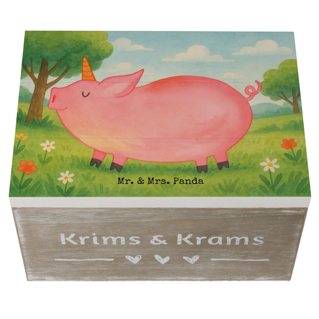 Skrzynia drewniana jednorożec świnia Design Schatulle, Aufbewahrungsbox, Erinnerungskiste, Geschenkbox, XXL, Dekokiste, Schatzkiste, Geschenkdose, Holzkiste, Kiste, Truhe, Erinnerungsbox, Einhorn, Einhörner, Einhorn Deko, Unicorn, geschenk, english, funny, Piggy, witzig. lustig, Schweinhorn, Schwein, Bauer, Pig, Party, englisch, Spaß, Spruch