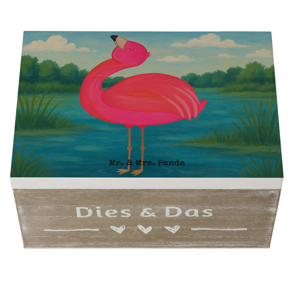 Wooden chest flamingo Proud Design Schatulle, Holzkiste, XXL, Geschenkdose, Dekokiste, Erinnerungsbox, Geschenkbox, Truhe, Aufbewahrungsbox, Erinnerungskiste, Schatzkiste, Kiste, Flamingo, Selbstliebe, Selbstakzeptanz, Tochter, Freundin, Schwester, Mama, beste Freundin, Freude, stolz