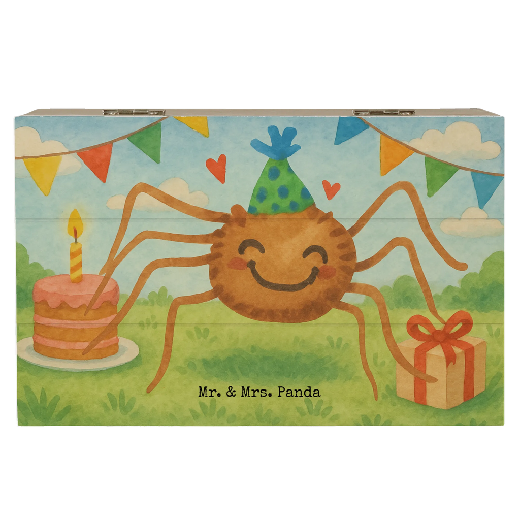 Holzkiste Spinne Agathe Party Design Dekokiste, Erinnerungskiste, Kiste, Geschenkdose, Erinnerungsbox, Schatulle, Geschenkbox, Aufbewahrungsbox, Schatzkiste, Truhe, XXL, Holzkiste, Spinne Agathe, Spinne, Agathe, Videos, Merchandise, Motivation, Glück, Wunder, Selbstliebe