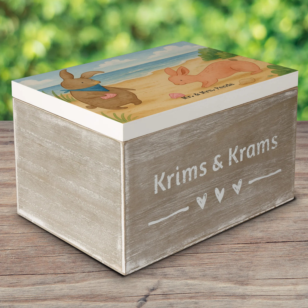 Holzkiste Hasen Muschel Design Geschenkbox, Truhe, XXL, Dekokiste, Geschenkdose, Holzkiste, Schatzkiste, Erinnerungskiste, Aufbewahrungsbox, Schatulle, Kiste, Erinnerungsbox, Familie, Vatertag, Muttertag, Bruder, Schwester, Mama, Papa, Oma, Opa, BFF, Muscheln sammeln, Muscheln, beste Freundin, Meer, Freundin, Freundinnen, Hasen, best friends