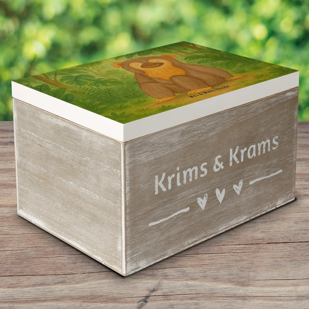 Holzkiste Affe Design Erinnerungskiste, Geschenkbox, Erinnerungsbox, Schatulle, Truhe, Holzkiste, Aufbewahrungsbox, Dekokiste, Schatzkiste, XXL, Geschenkdose, Kiste, Afrika, Wildtiere, Liebe, Motivation, Affen, Affe, Selbstliebe, Selbstachtung, Selbstbewusstsein, Respekt, Selfcare, Äffchen