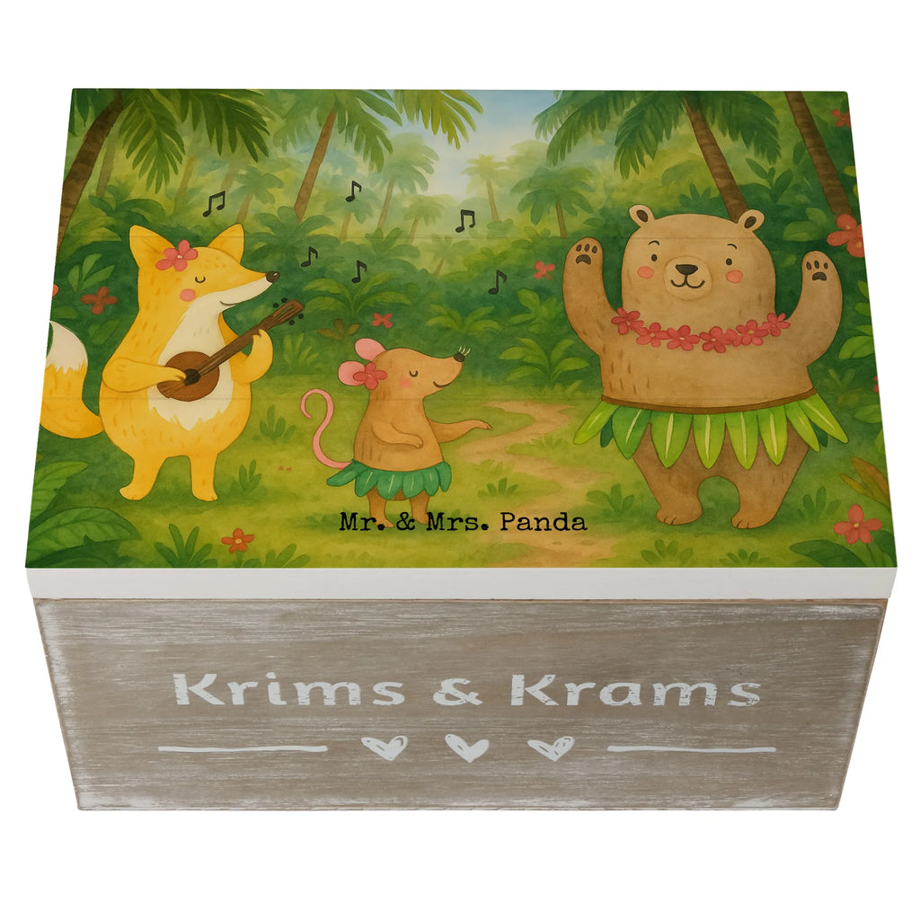 Holzkiste Waldtiere Aloha Design Kiste, Schatulle, Erinnerungskiste, Aufbewahrungsbox, Dekokiste, Schatzkiste, XXL, Holzkiste, Erinnerungsbox, Geschenkbox, Truhe, Geschenkdose, Tiermotive, Gute Laune, lustige Sprüche, Tiere, Igel, Tanzen, Aloha, Waldtiere, Bär, Wald, Hase, Leben, Musik, Lachen