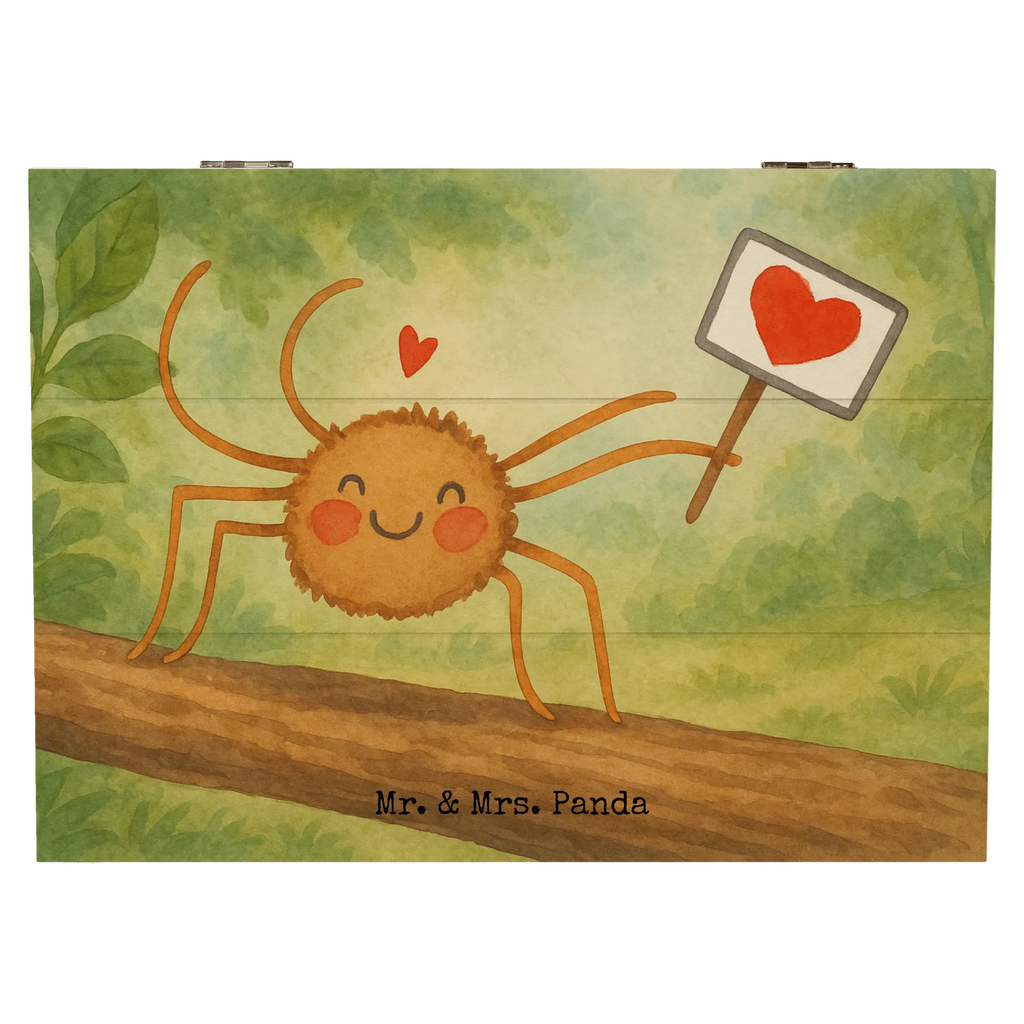 Wooden chest Spider Agatha Motivation Design Holzkiste, Kiste, Schatzkiste, Truhe, Schatulle, XXL, Erinnerungsbox, Erinnerungskiste, Dekokiste, Aufbewahrungsbox, Geschenkbox, Geschenkdose, Spinne Agathe, Spinne, Agathe, Videos, Merchandise, Motivation, Glück, Liebe, Vertrauen, Dankeschön