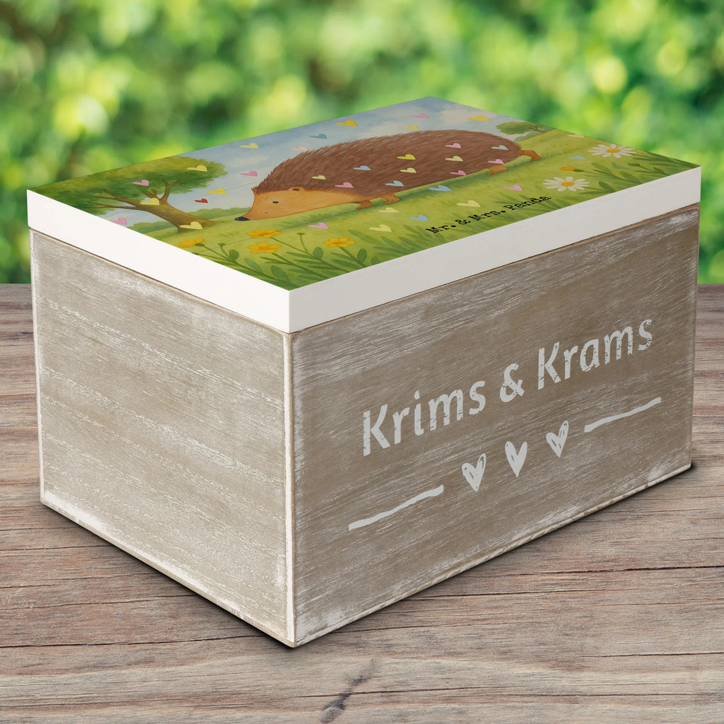 Holzkiste Igel Herzen Design Holzkiste, Dekokiste, Erinnerungskiste, Aufbewahrungsbox, Geschenkdose, Geschenkbox, Erinnerungsbox, Kiste, Schatzkiste, XXL, Truhe, Schatulle, Tiermotive, Gute Laune, lustige Sprüche, Tiere, Vertrauen, Igel, Liebe, Kuss, Leben, Herz, Herzen