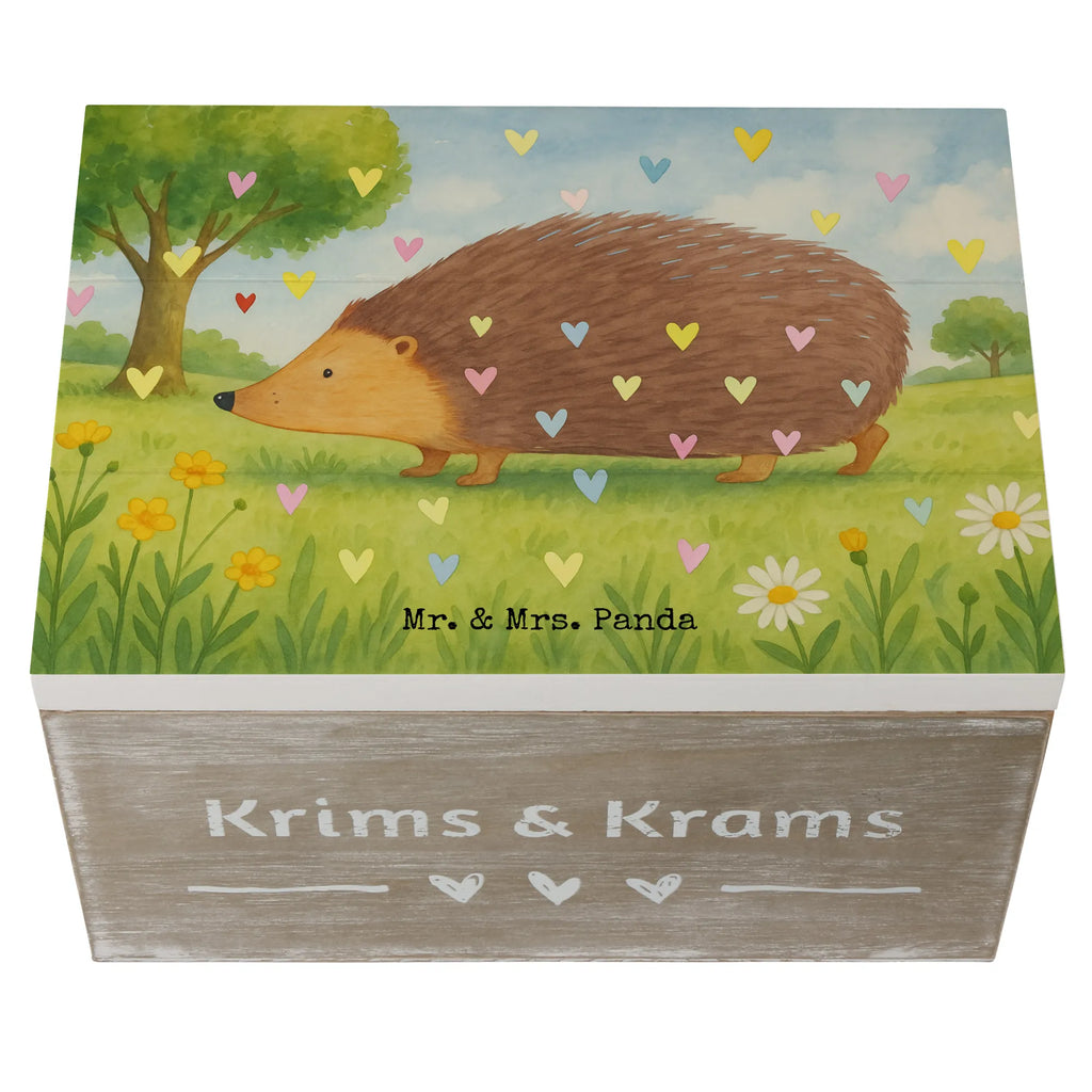 Holzkiste Igel Herzen Design Holzkiste, Dekokiste, Erinnerungskiste, Aufbewahrungsbox, Geschenkdose, Geschenkbox, Erinnerungsbox, Kiste, Schatzkiste, XXL, Truhe, Schatulle, Tiermotive, Gute Laune, lustige Sprüche, Tiere, Vertrauen, Igel, Liebe, Kuss, Leben, Herz, Herzen