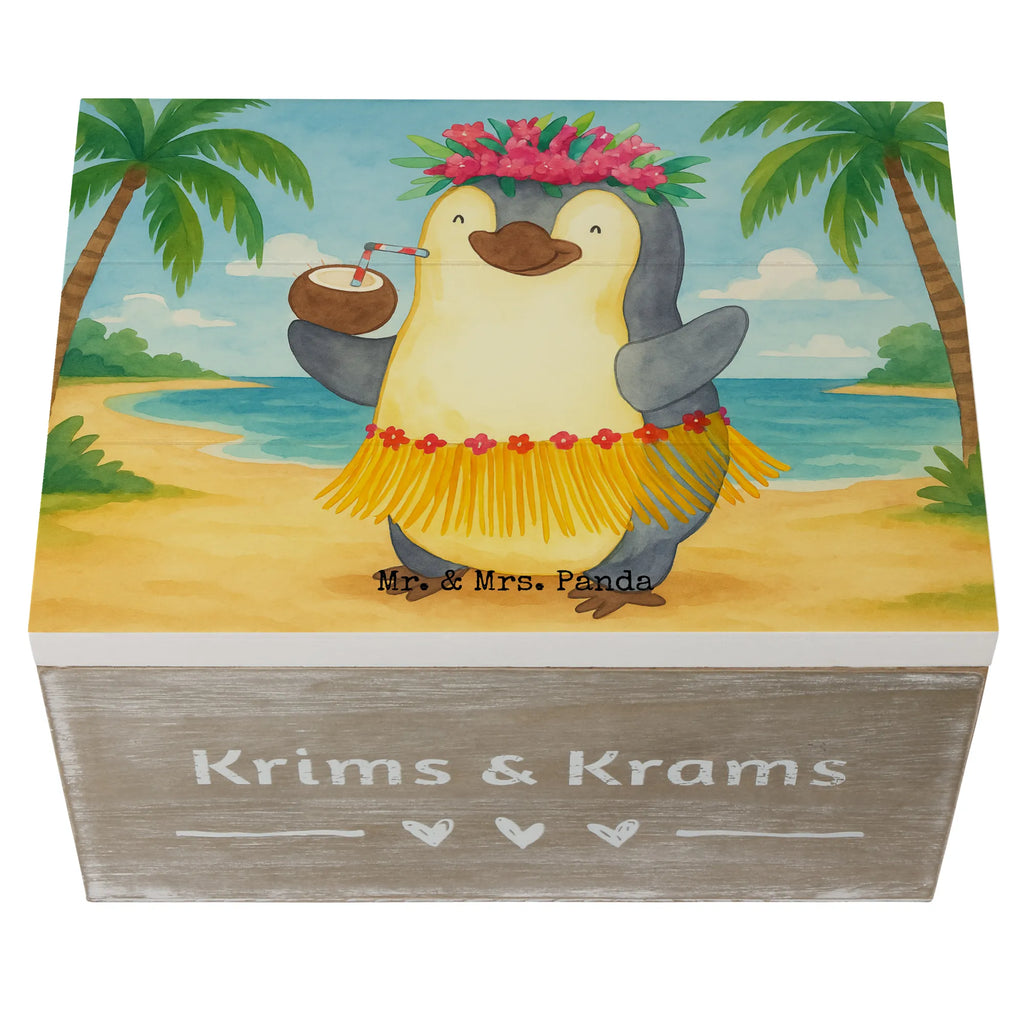 Holzkiste Pinguin Kokosnuss Design Geschenkdose, Schatulle, Geschenkbox, Kiste, Holzkiste, Erinnerungskiste, Dekokiste, Schatzkiste, Truhe, XXL, Aufbewahrungsbox, Erinnerungsbox, Pinguin, Kokosnuss, Aloha, Hawaii, Pinguine, Urlaub