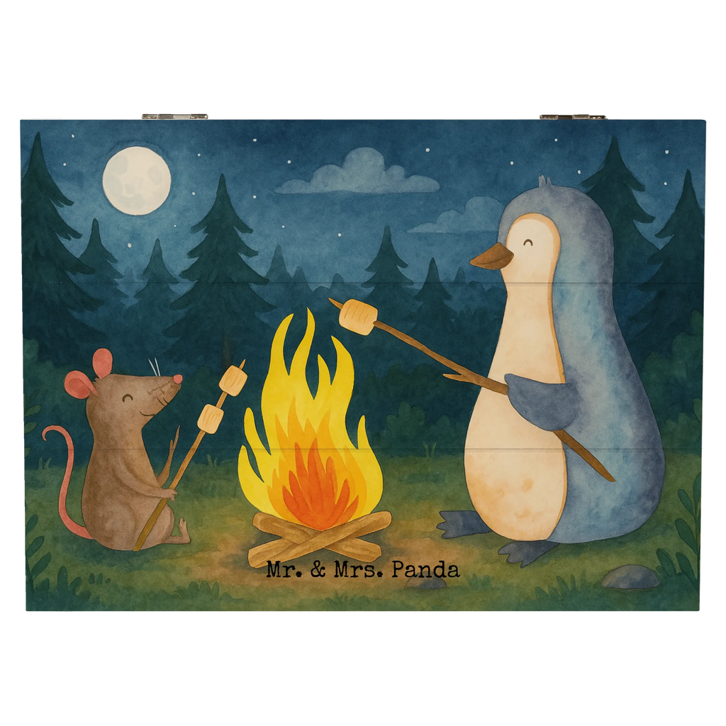 Wooden chest Penguin campfire Design Truhe, Erinnerungskiste, Geschenkdose, Holzkiste, Geschenkbox, Kiste, Schatulle, Aufbewahrungsbox, Erinnerungsbox, XXL, Schatzkiste, Dekokiste, Pinguin, Neustart, Arbeit, Feuer, Liebe, grillen, Marshmallows, Motivation, Maus, Leben, Pinguine, Job, Büroalltag, Lebensspruch, Büro, Lagerfeuer, Lebensmotivation