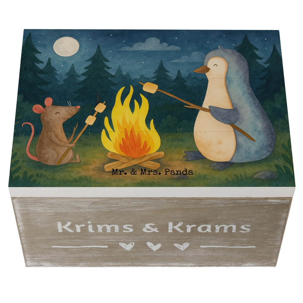 Wooden chest Penguin campfire Design Truhe, Erinnerungskiste, Geschenkdose, Holzkiste, Geschenkbox, Kiste, Schatulle, Aufbewahrungsbox, Erinnerungsbox, XXL, Schatzkiste, Dekokiste, Pinguin, Neustart, Arbeit, Feuer, Liebe, grillen, Marshmallows, Motivation, Maus, Leben, Pinguine, Job, Büroalltag, Lebensspruch, Büro, Lagerfeuer, Lebensmotivation