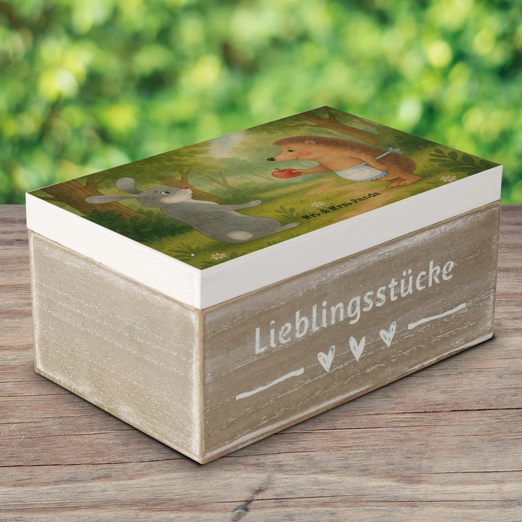 Holzkiste Hase Igel Design Geschenkbox, Kiste, Aufbewahrungsbox, Truhe, XXL, Erinnerungsbox, Schatulle, Schatzkiste, Geschenkdose, Dekokiste, Erinnerungskiste, Holzkiste, Tiermotive, Gute Laune, lustige Sprüche, Tiere, Trösten, Liebeskummer Geschenk, Liebe Spruch, Hase, Igel, Spruch romantisch, Trennungsschmerz, Herzschmerz, Igel und Hase