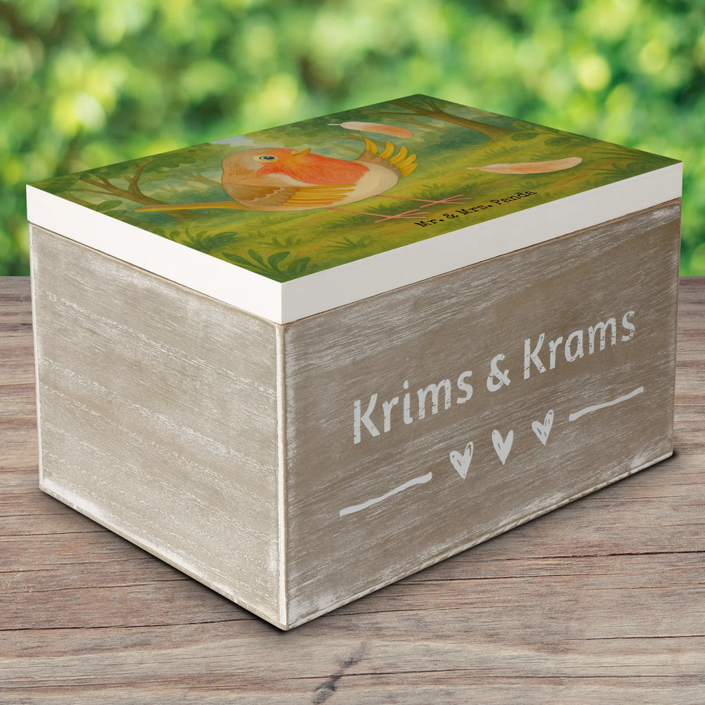 Wooden chest robin feathers Design Holzkiste, Geschenkdose, Erinnerungsbox, Aufbewahrungsbox, Schatzkiste, Geschenkbox, Kiste, Dekokiste, Truhe, Erinnerungskiste, XXL, Schatulle, Tiermotive, Gute Laune, lustige Sprüche, Tiere, Motivation Sprüche, Motivationsbilder, What if i fall, Rotkehlchen, Spruch Motivation, Vogel, fliegen, Spruch Mut