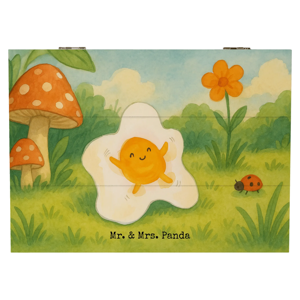 Holzkiste Spiegelei Ei Design Aufbewahrungsbox, Erinnerungsbox, Schatulle, Truhe, Geschenkdose, Holzkiste, Erinnerungskiste, Kiste, Geschenkbox, Schatzkiste, XXL, Dekokiste, Tiermotive, Gute Laune, lustige Sprüche, Tiere, Glücklich, Tag, Ei, Spiegelei, Schön, Liebe