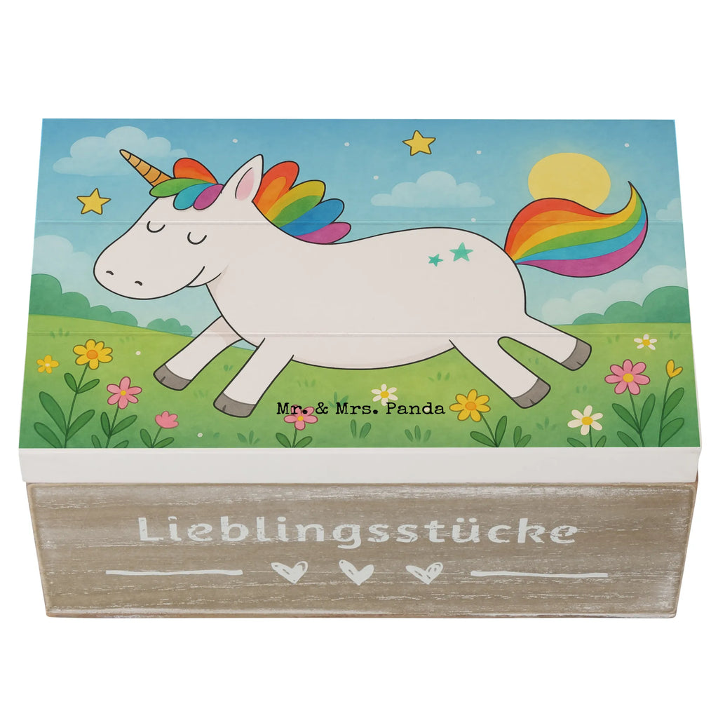Holzkiste Einhorn Happy Design XXL, Kiste, Aufbewahrungsbox, Truhe, Geschenkdose, Erinnerungskiste, Holzkiste, Dekokiste, Schatulle, Erinnerungsbox, Geschenkbox, Schatzkiste, Einhorn, Einhörner, Einhorn Deko, Unicorn, Spaß, spannend, glücklich, Lachen, Lebensfreude, witzig, fröhlich, Freude, Lächeln