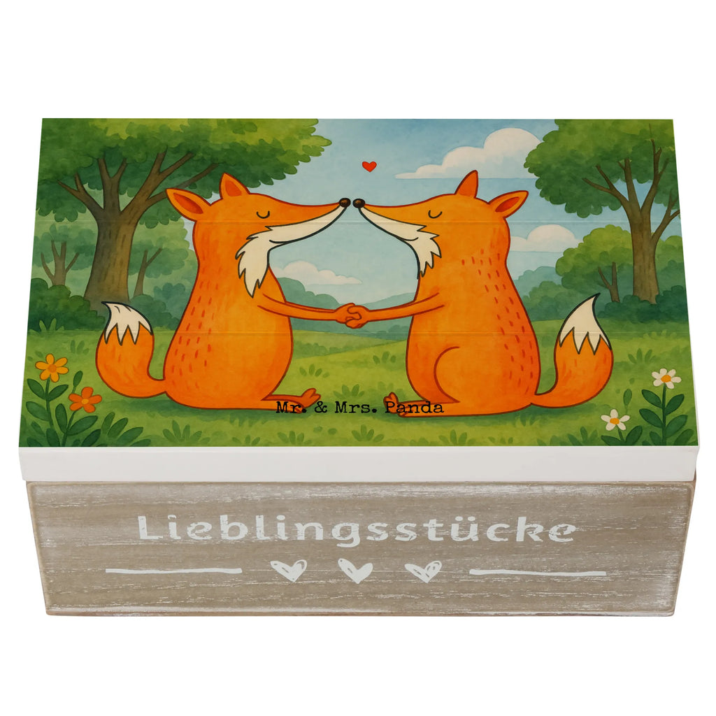 Wooden chest foxes Love Design Schatzkiste, Dekokiste, XXL, Geschenkbox, Erinnerungsbox, Aufbewahrungsbox, Geschenkdose, Schatulle, Kiste, Truhe, Erinnerungskiste, Holzkiste, Fuchs, Liebespaar, Ehemann, Füchse, Verlobte, Freundin, Partner, Ehefrau, Ehe, Liebesbeweis, Paar, Fox, Liebe, Freund